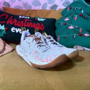 Under Armour Curry Flow 9 Basketball Shoes Men's Size 9 White Gold Coral